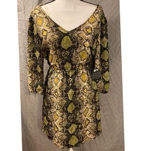 Snake print dress BeBop size M new with tags